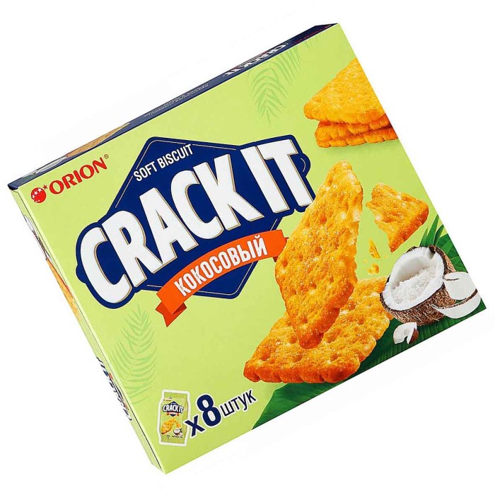Крекер Crack-It кокосовый 8*18гр к/у