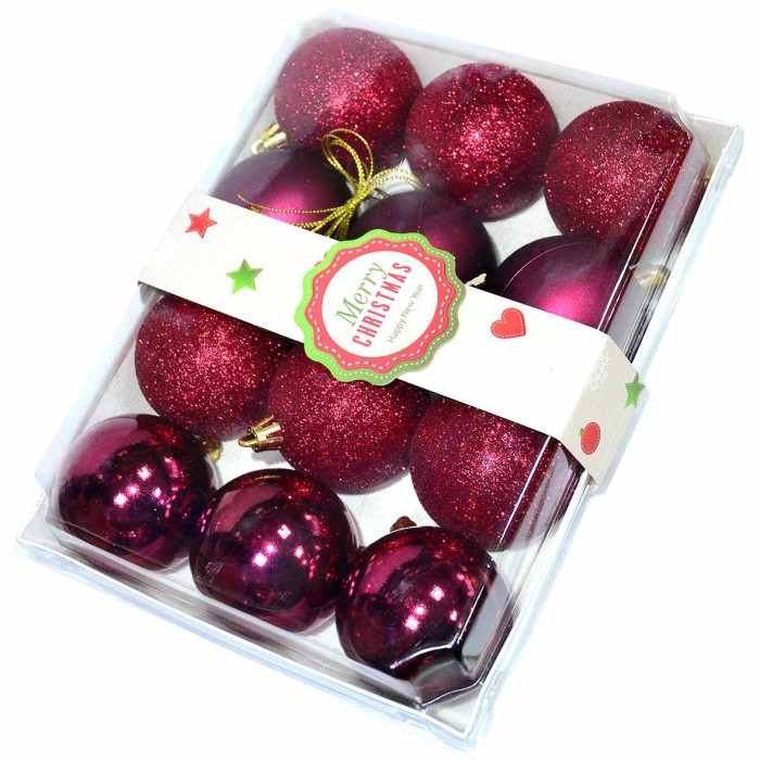 Набор украшений елочных Шары в коробке артNO.EL-33 №22