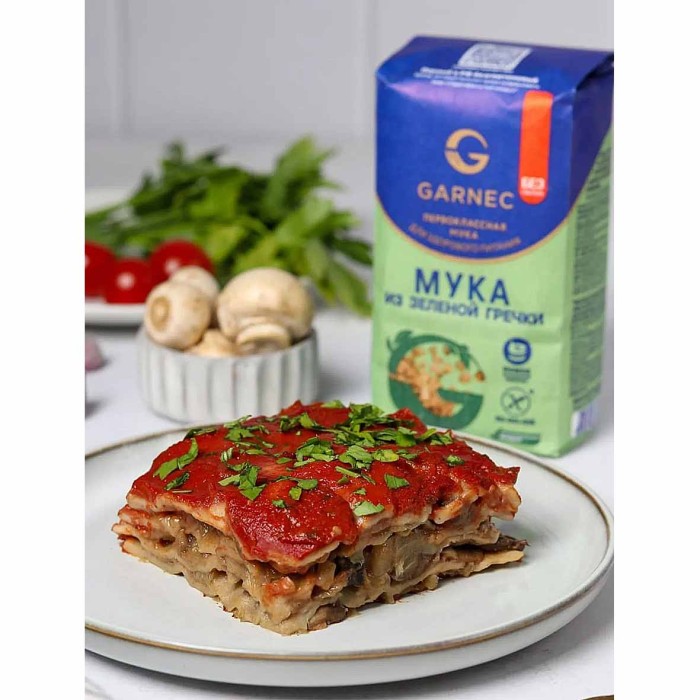 Мука Garnec из зеленой гречки без глютена 500гр м/у