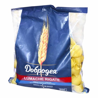 Макароны Добродея сапожок крупный 400гр м/у