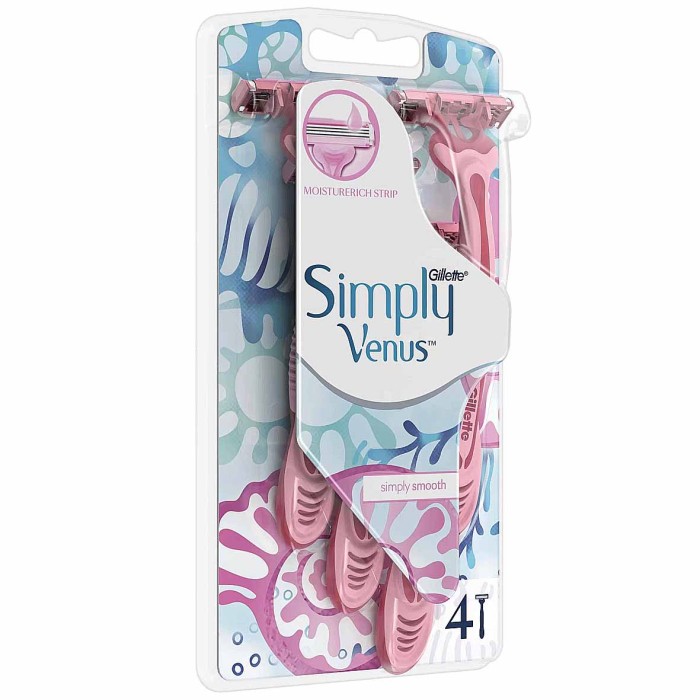 Бритва одноразовая Venus3 Simply 4шт м/у