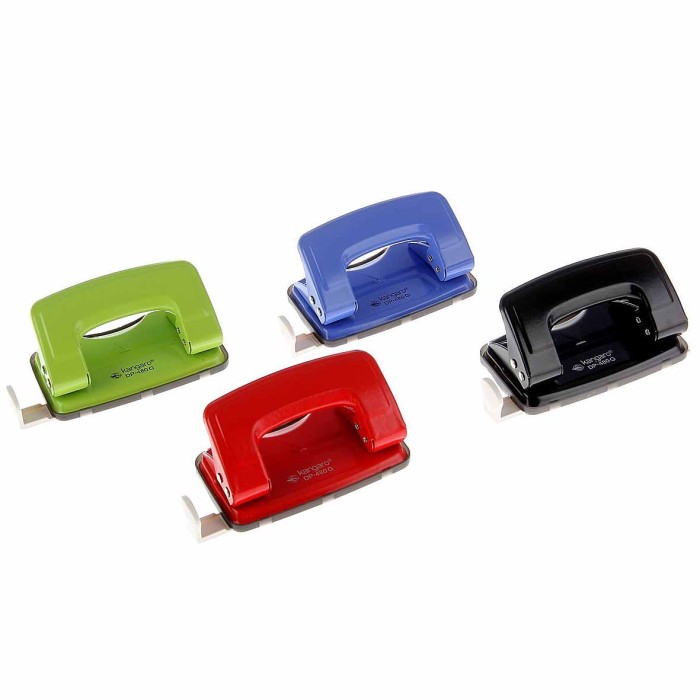 Дырокол Kangaro металлический на 12л с планкой артDP-480