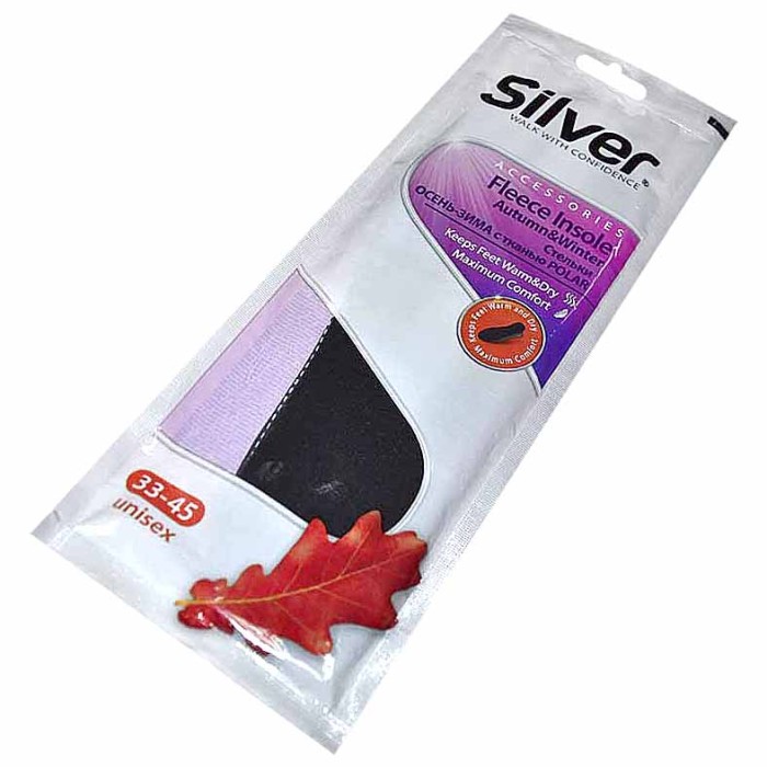 Стельки Silver Осень-зима с тканью полар