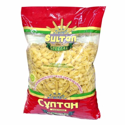 Макароны Султан ракушки М628 1,6кг м/у
