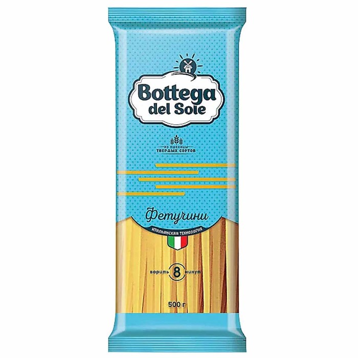Макароны Bottega del Sole Фетучини 500гр м/у