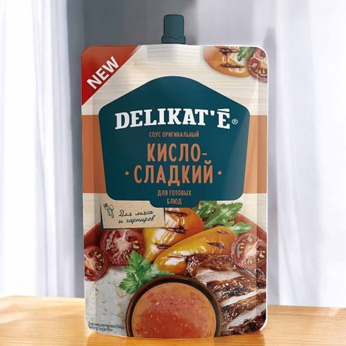 Соус Delikat'e Кисло-сладкий 210гр д/п