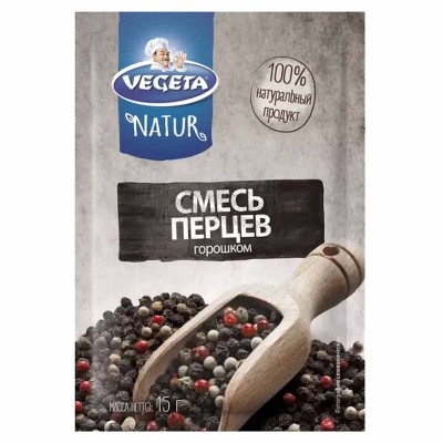 Приправа Vegeta Natur Смесь перцев 15гр м/у