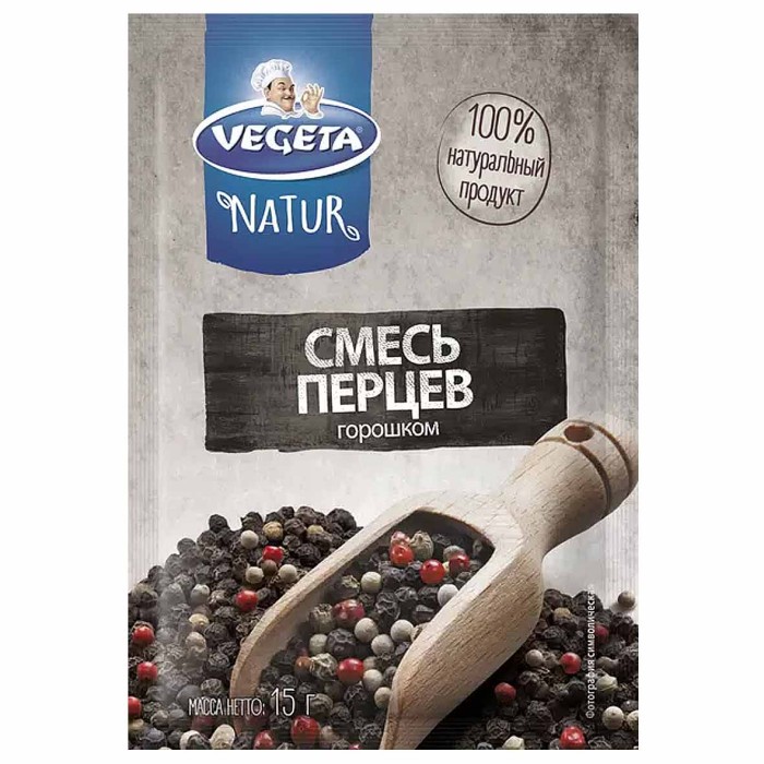 Приправа Vegeta Natur Смесь перцев 15гр м/у