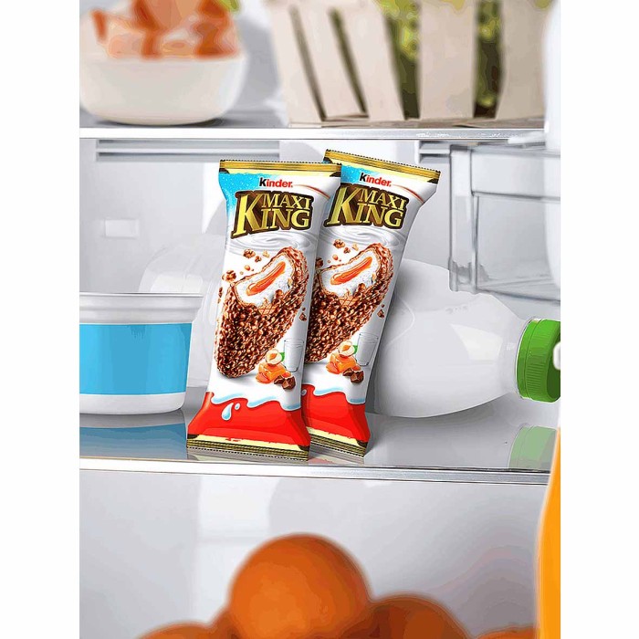 Вафли Maxi King с шоколадом и карамельной начинкой 35гр м/у