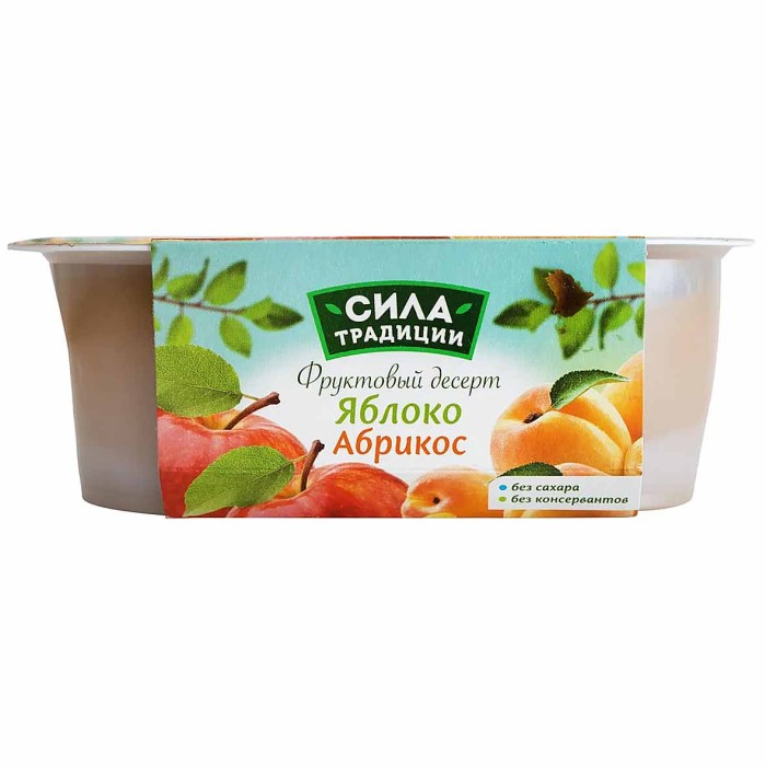 Десерт Сила Традиции фруктовый  Яблоко-Абрикос  2*100гр пэт