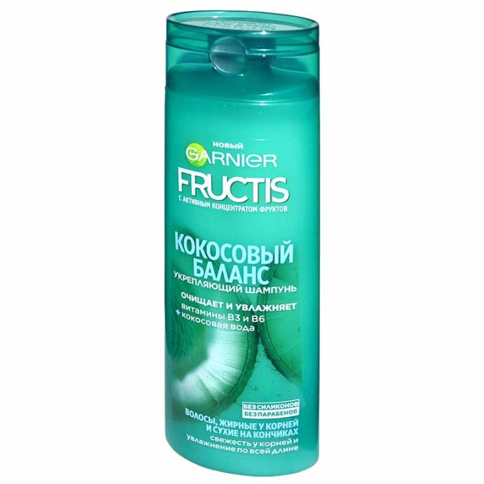 Шампунь для волос Fructis Кокосовый баланс 400мл пэт