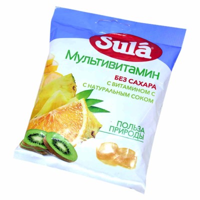 Леденцы Sula Мультивитамин 60гр м/у