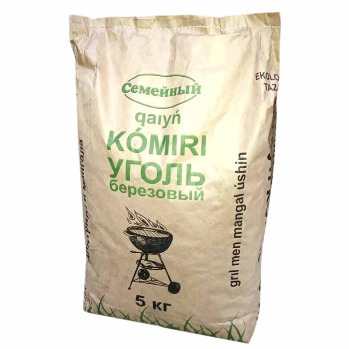 Уголь Семейный березовый 5кг м/у