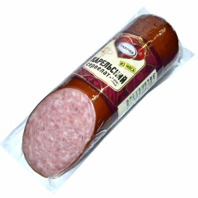 Сервелат Карельский  порционный в/у 300гр