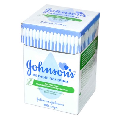 Ватные палочки Johnson&#039;s Baby 100шт пэт