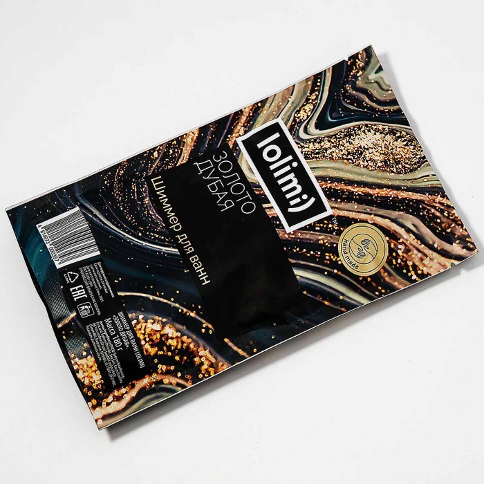 Шиммер для ванн Lolimi) Золото Дубая 180гр ф/п