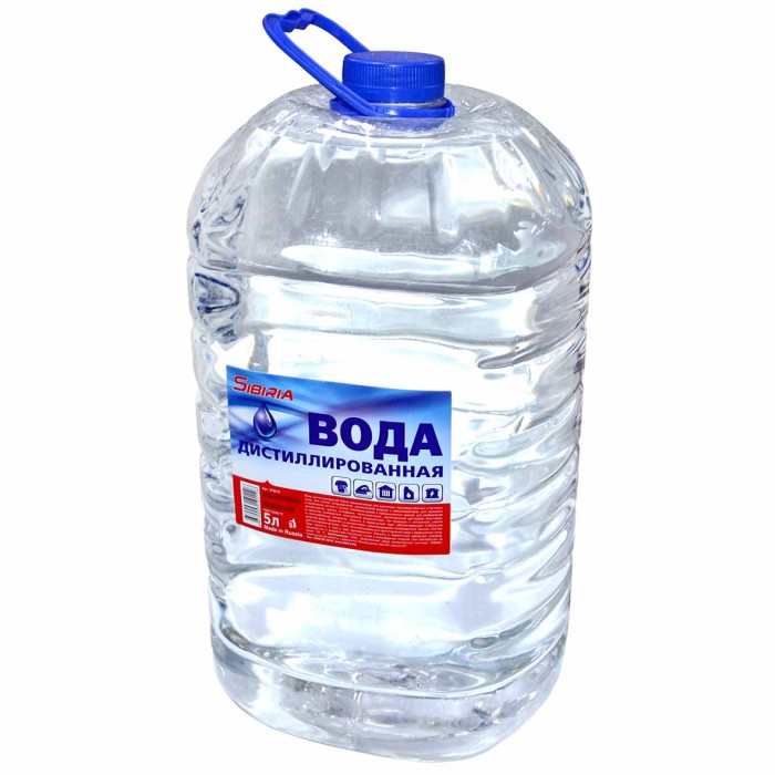 Вода дистиллированная Sibiria 5л