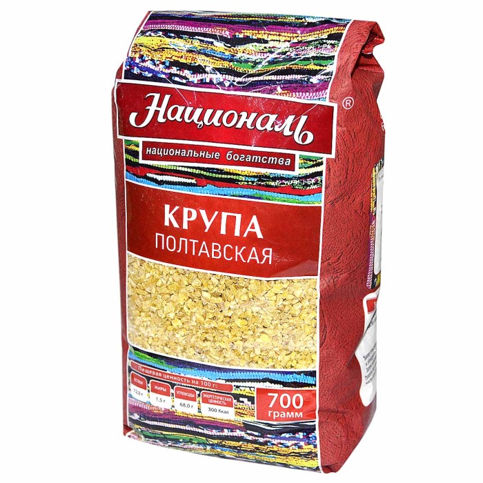 Крупа пшеничная Националь Полтавская 700гр м/у