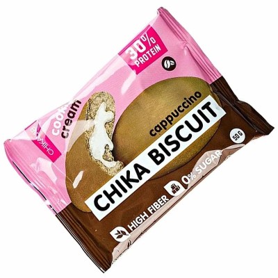 Печенье Chikalab неглаз со вкусом бисквит капучино 50гр м/у