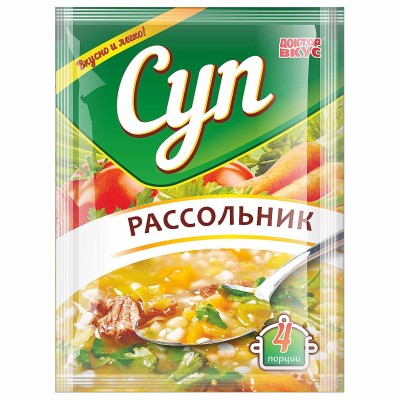 Суп Доктор вкус Рассольник с витаминами 55гр м/у