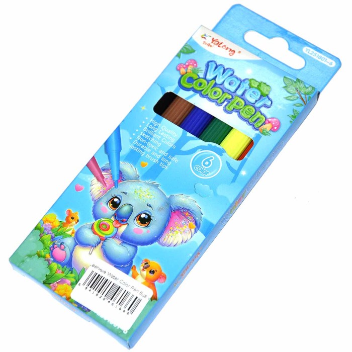 Фломастеры цветные Water Color Pen 6цв артYL251801-6
