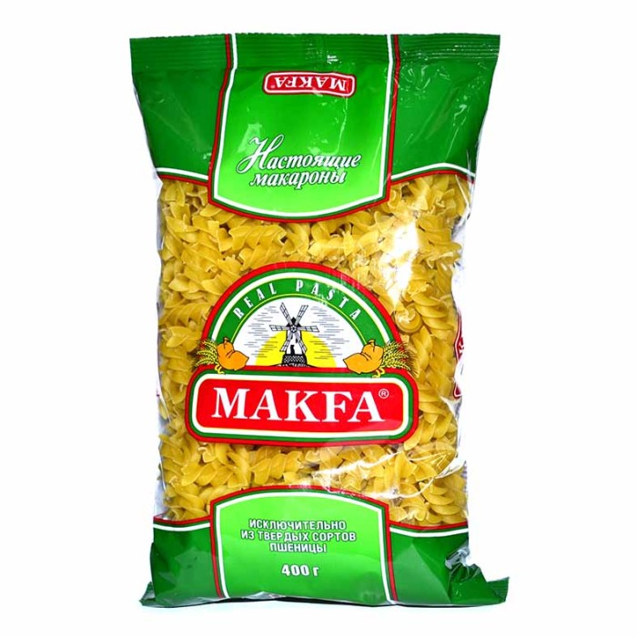 Макароны Makfa спираль 400гр м/у