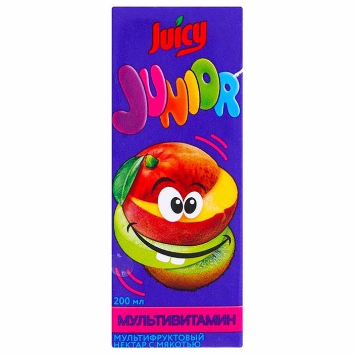 Нектар Juicy Junior мультивитамин 200мл т/п