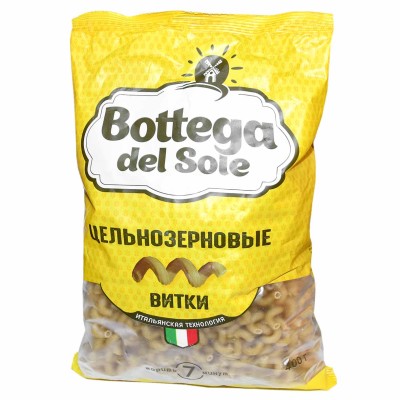 Макароны Bottega del Sole цельнозерновые витки 400гр м/у