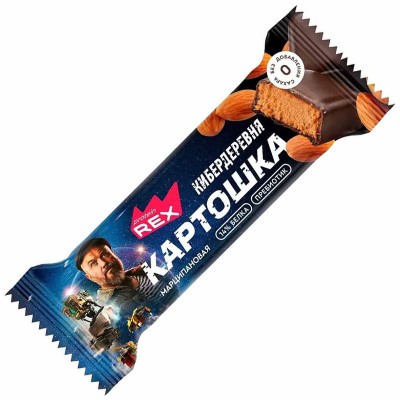 Батончик протеиновый ProteinRex картошка марципановая 40гр м/у