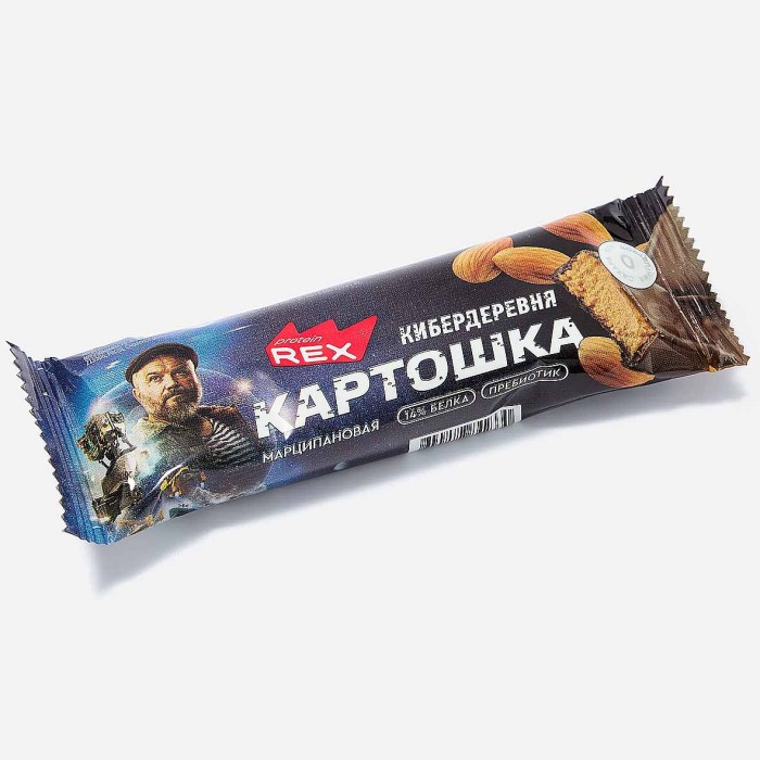 Батончик протеиновый ProteinRex картошка марципановая 40гр м/у