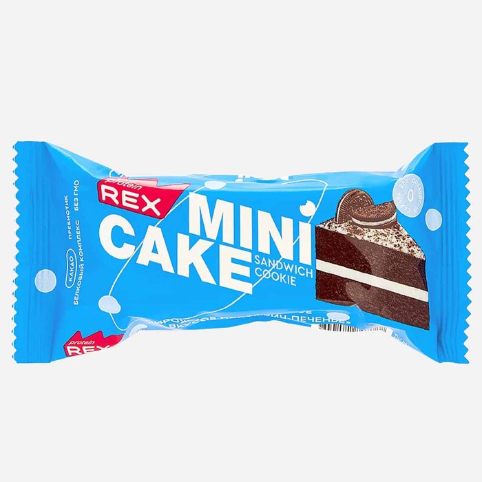 Мини-тортик протеиновый ProteinRex Сэндвич-печенье 40гр м/у