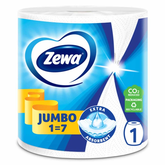 Полотенца бумажные Zewa Jumbo 2сл 1рул м/у