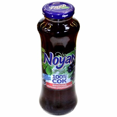 Сок Noyan виноград-черная смородина 0,25л ст/б