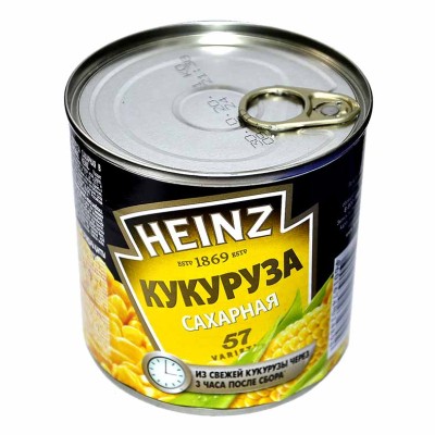 Кукуруза Heinz консервированная 340гр ж/б с ключ