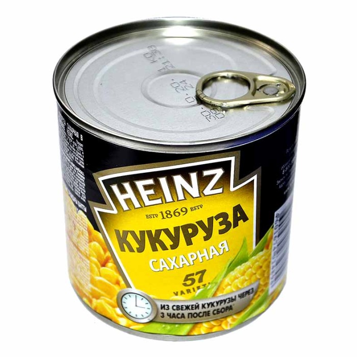 Кукуруза Heinz консервированная 340гр ж/б с ключ