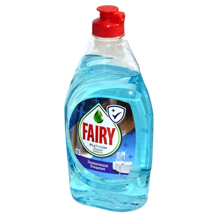 Средство для мытья посуды Fairy Platinum Ледяная свежесть 430мл пэт