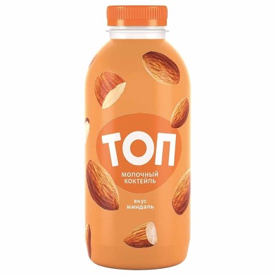 Коктейль молочный Топ вкус миндаль 2% 450гр пэт