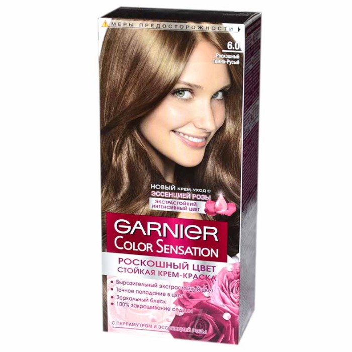 Краска для волос Garnier Color Sansation 6.0 Роскошн темно-русый к/у