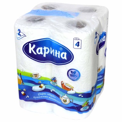 Полотенца бумажные Карина 4шт