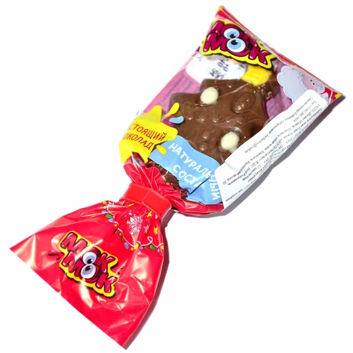 Фигурка шоколадная Мок-Мок Новогодняя коллекция с печеньем 24гр м/у