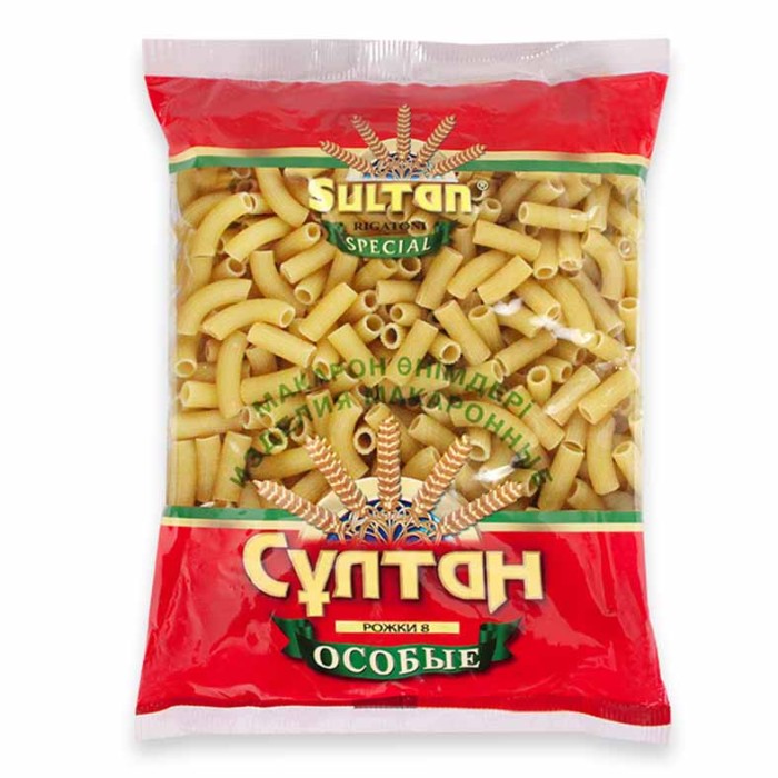 Макароны Султан рожки №8 М122 400гр м/у