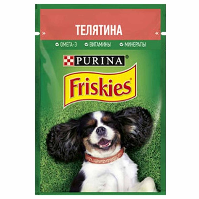 Корм для собак Friskies телятина 85гр пауч