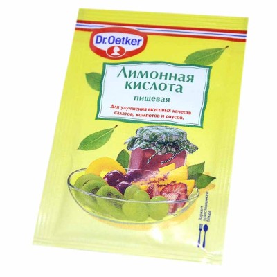 Кислота лимонная Dr.Oetker 50гр м/у