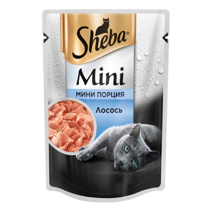 Корм для кошек Sheba мини порция лосось 50гр пауч