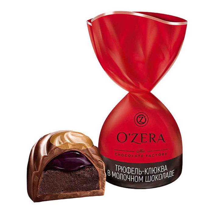 Конфеты OZera Трюфель-клюква в мол шок