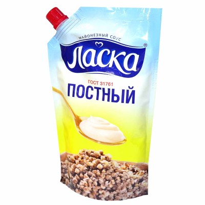 Майонез Ласка постный 56% 380гр д/п