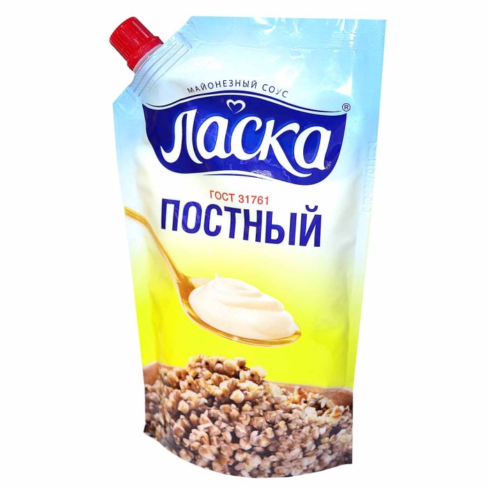 Майонез Ласка постный 56% 380гр д/п