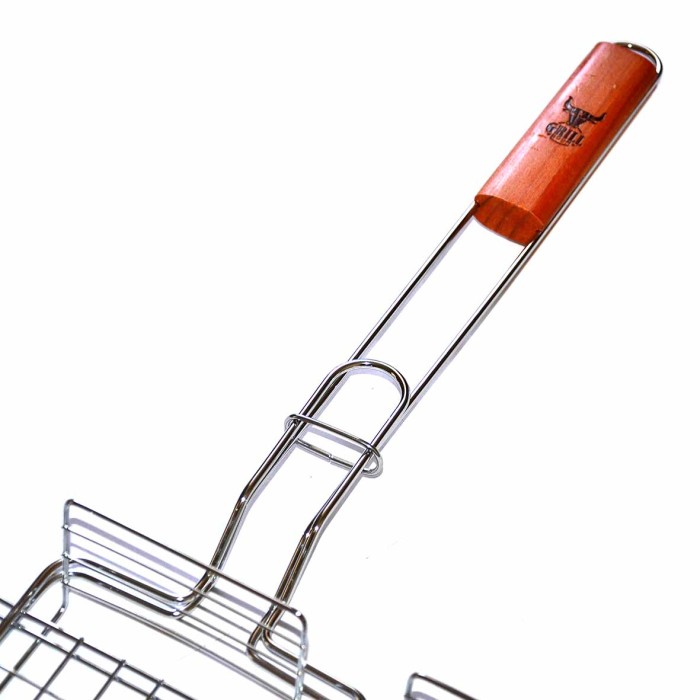 Решетка-гриль Grillboom хром 30*40*7см арт104-025