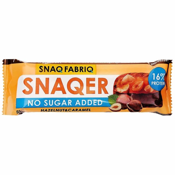 Батончик глазированный Snaq Fabriq фундук-карамель 50гр м/у