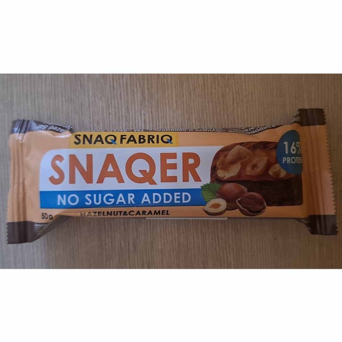 Батончик глазированный Snaq Fabriq фундук-карамель 50гр м/у